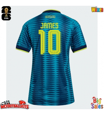 Colombia James Rodriguez #10 Replica Away Stadium Shirt for Women World Cup 2026 Short Sleeve